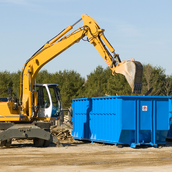 how many times can i have a residential dumpster rental emptied in Grant